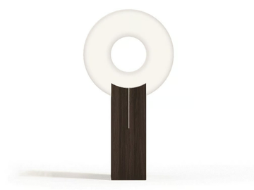 COMET - LED floor lamp in wood and fabric by Paolo Castelli - view 2